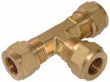 Brass Stainless Steel Couplings Connectors Couplers Brass Compression Tees Fittings Connectors 