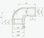 Street Elbows 90 Banded Pipe Fittings Diagram