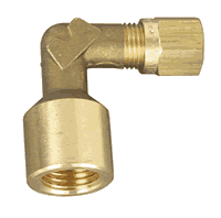 Compression Fittings Brass Stud Elbow female BSPP