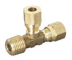 Compression Fittings Brass Male Run Tee BSPT